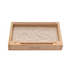Montessori Sand Tray with Flash Card Holder | Conscious Craft